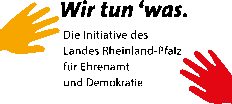 Logo Initiative des Landes Rheinland-Pfalz für Ehrenamt und Demokratie