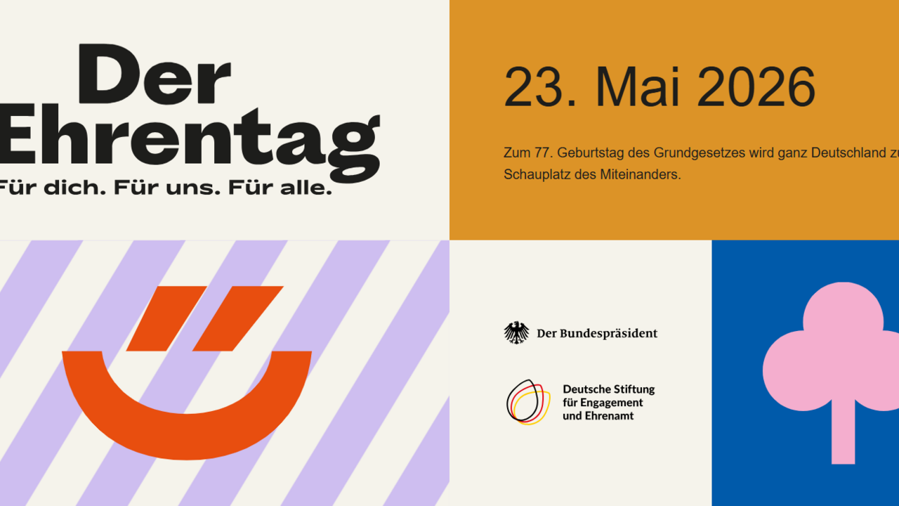 Der_Ehrentag. Für dich. Für uns. Für alle. 23. Mai 2026