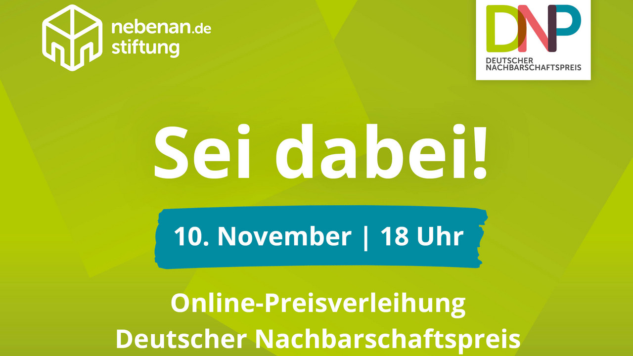 Online-Preisverleihung: 10. November 2020, 18 Uhr