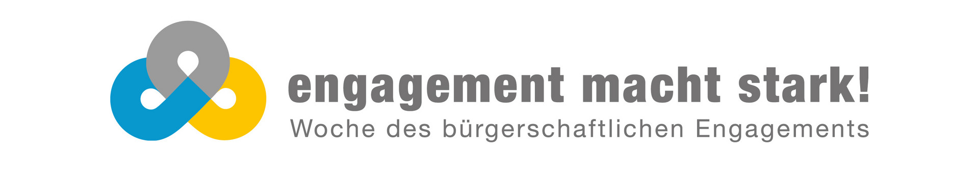 Logo: Engagement macht stark! Woche des bürgerschaftlichen Engagements