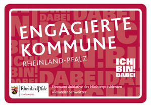 Das Bild zeigt den Schriftzug "Engagierte Kommune"